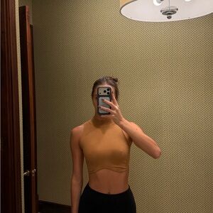 FARM Rio Tan Cropped Top